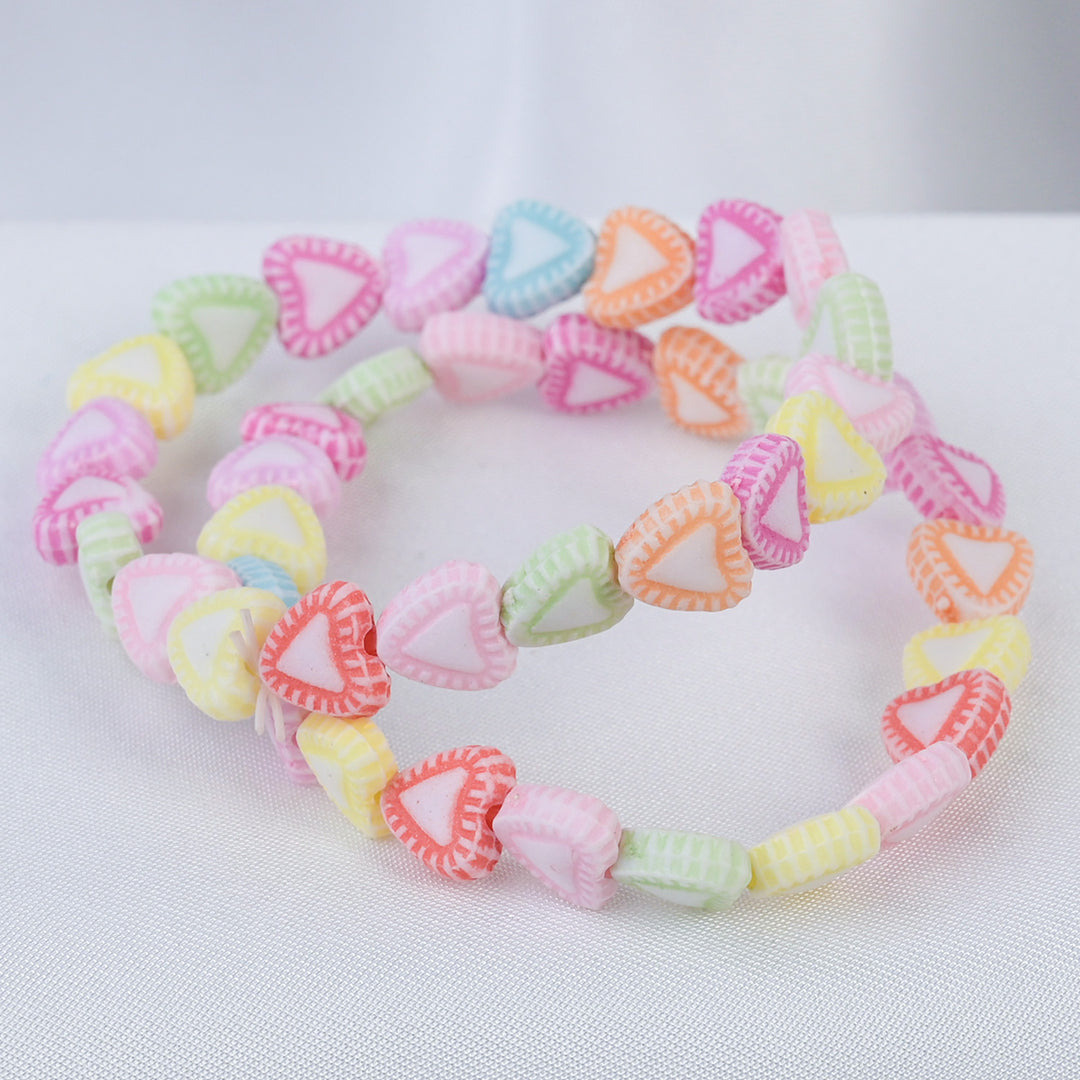 Girls Charm Beaded Bracelet