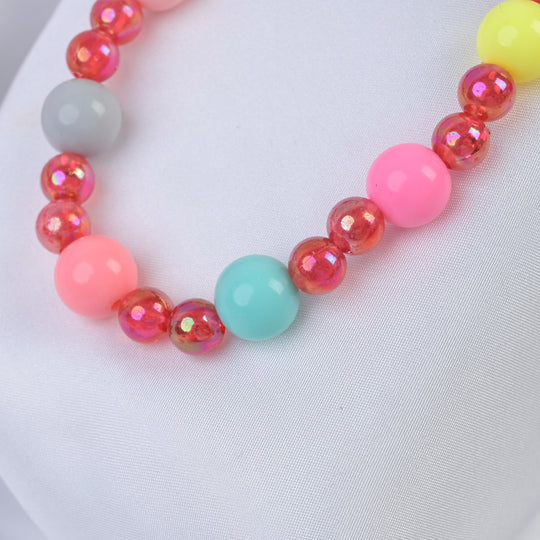 Elegant Beaded Necklace/Mala & Bracelet For Girls