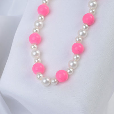 Elegant Beaded Necklace/Mala & Bracelet For Girls