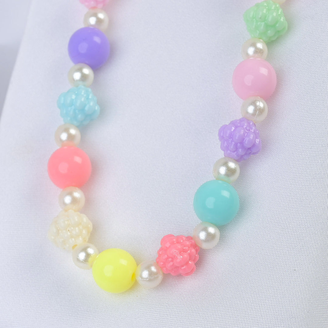 Elegant Beaded Necklace/Mala & Bracelet For Girls