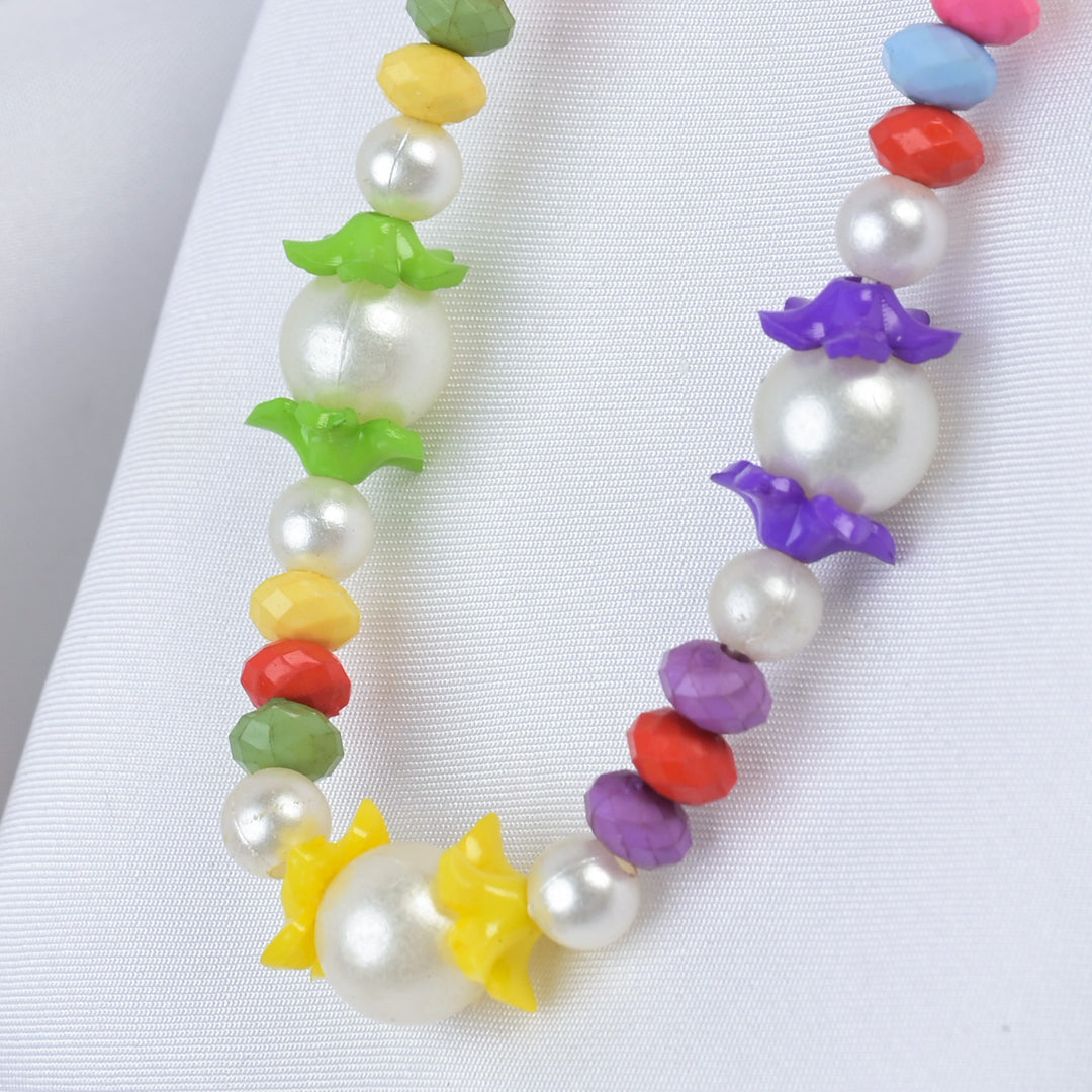 Elegant Beaded Necklace/Mala & Bracelet For Girls