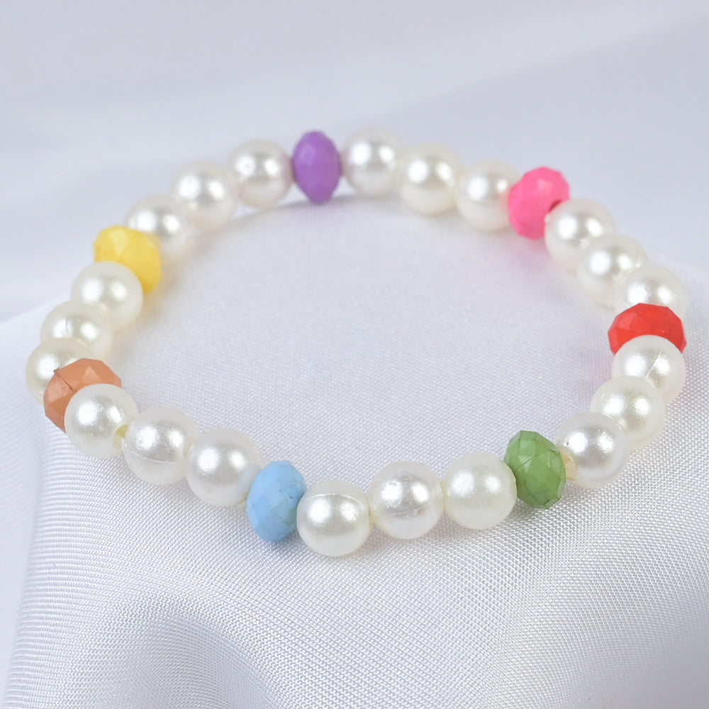 Elegant Beaded Necklace/Mala & Bracelet For Girls