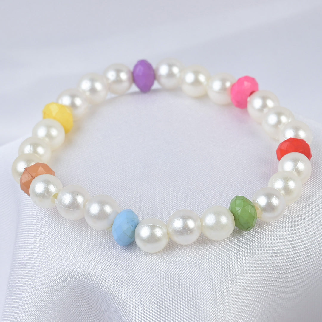 Elegant Beaded Necklace/Mala & Bracelet For Girls