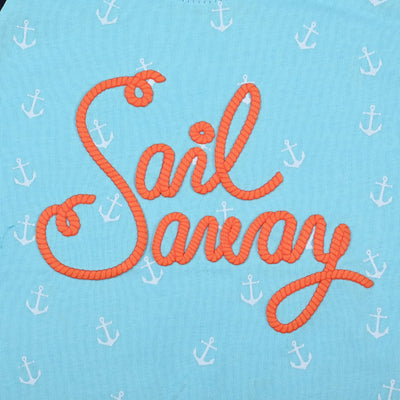 Boys Slub Jersey Sando Sail -T. Turquois