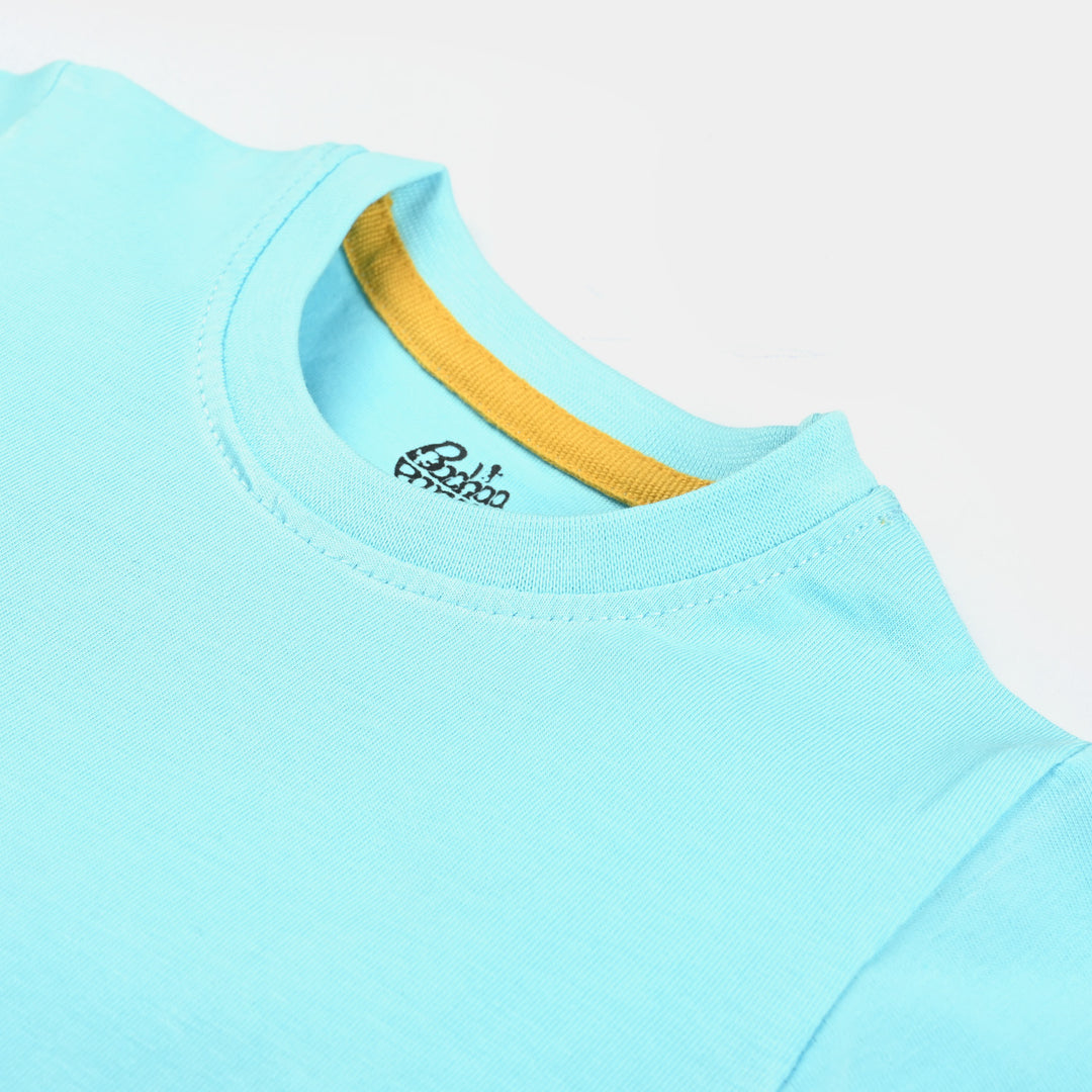 Infant Boys Cotton Jersey T-Shirt Crocodile | T. Turquoise