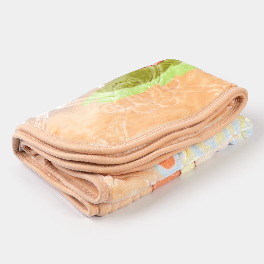 Plush Mink Tinny Tot Cot 2 Ply Blanket