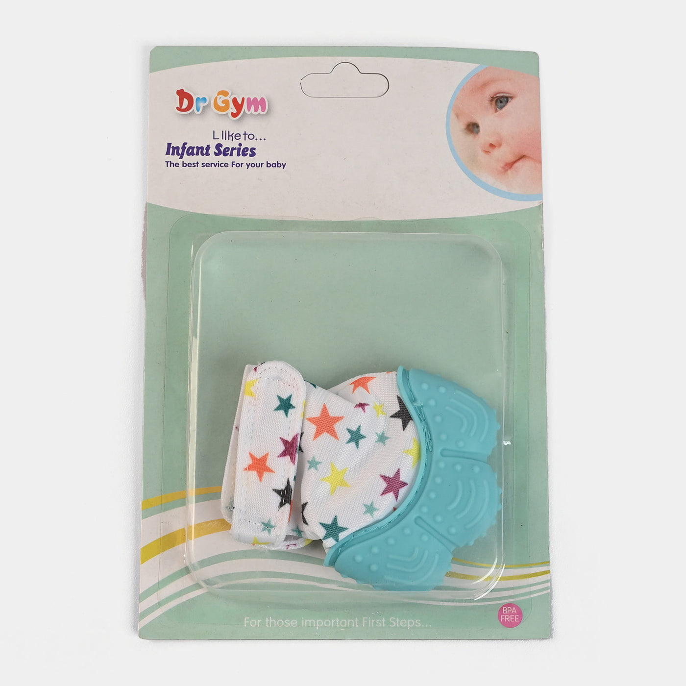 Dr. Gym Glove Teether 6M+ | Blue