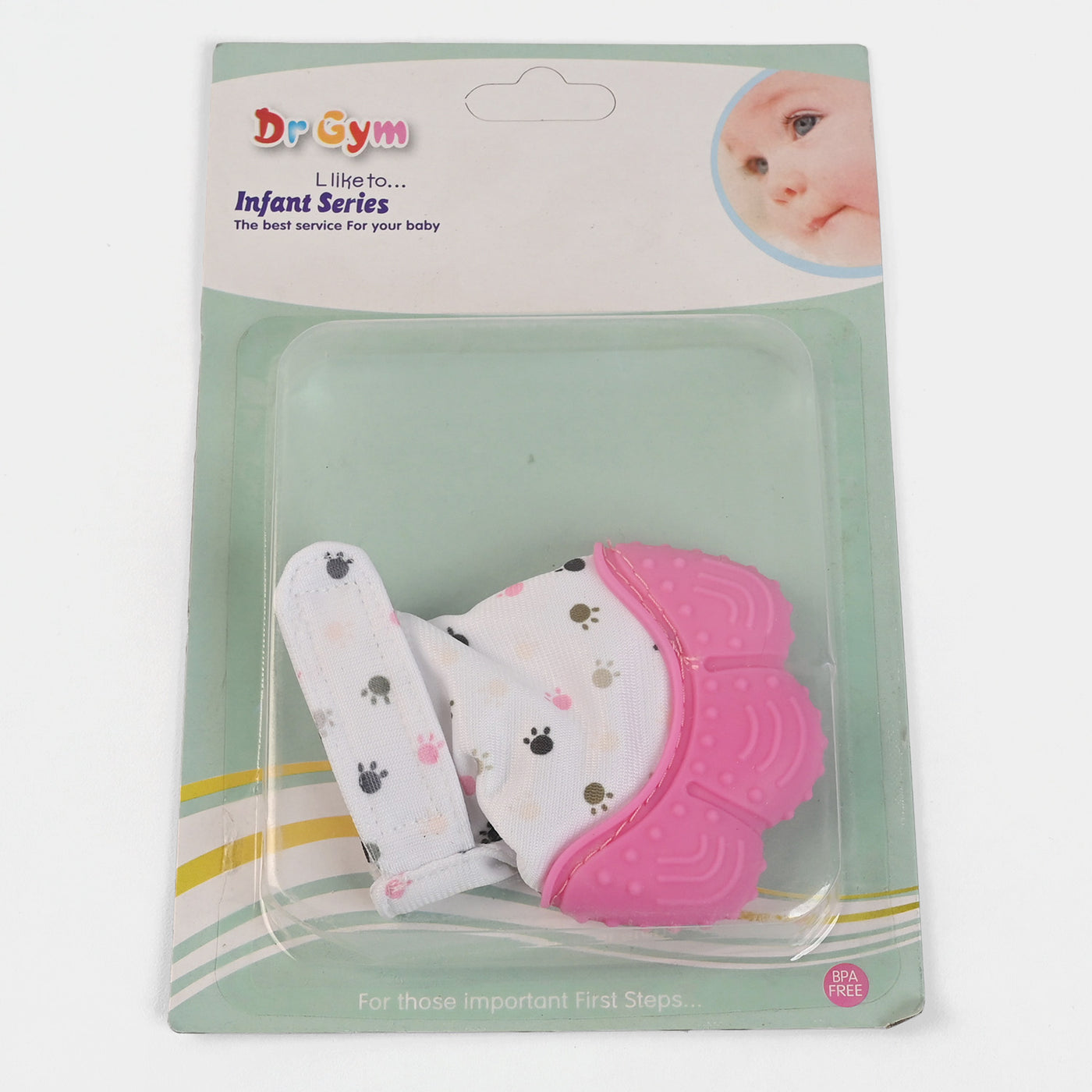 Dr. Gym Glove Teether 6M+ | Pink