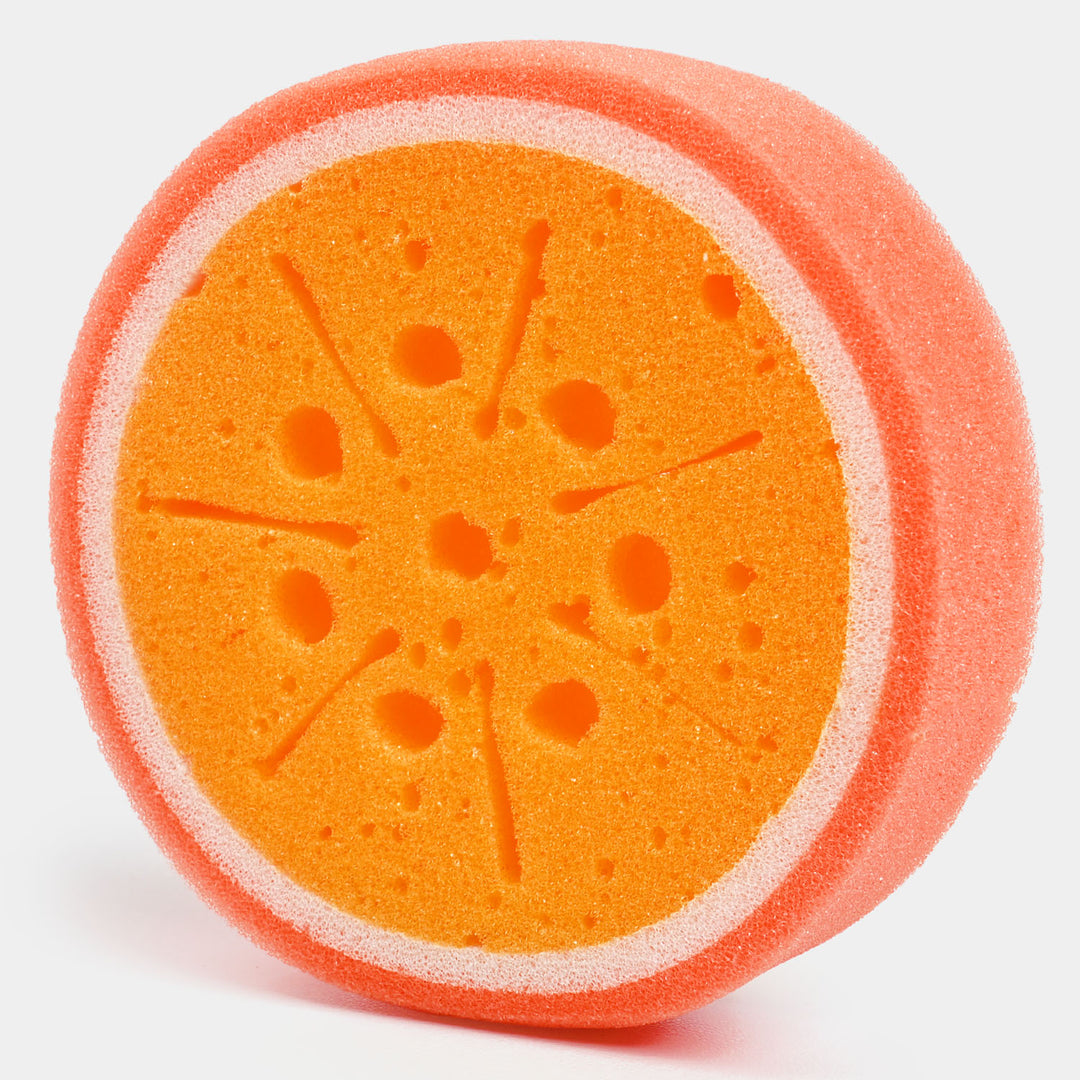 Orange Shape Baby Bath Sponge