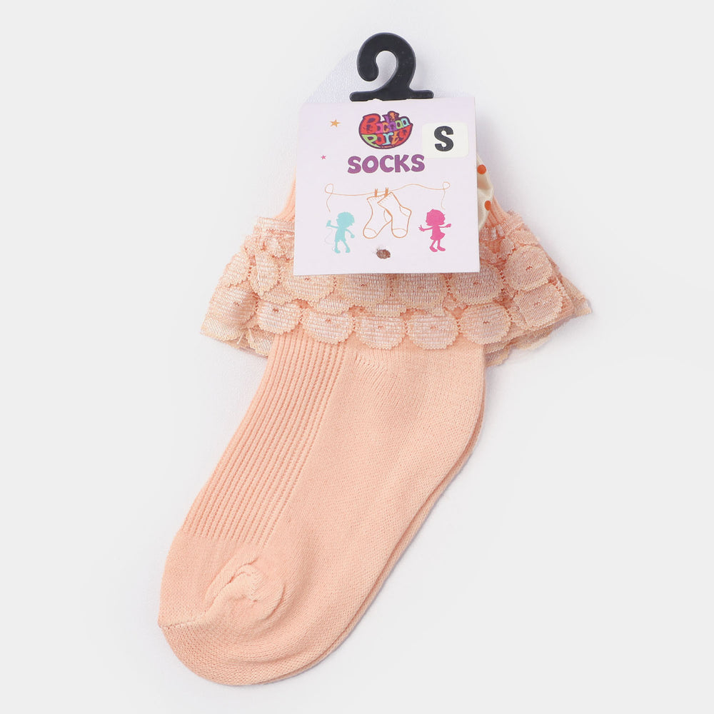 Girls Lace Frill Socks