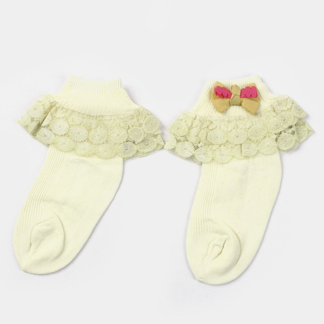 Girls Lace Frill Socks