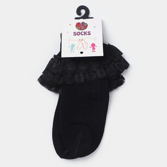 Girls Lace Frill Socks