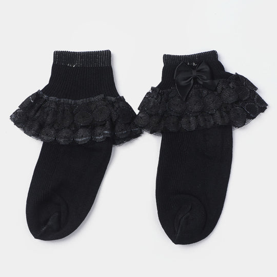 Girls Lace Frill Socks