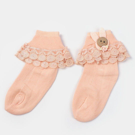 Girls Lace Frill Socks