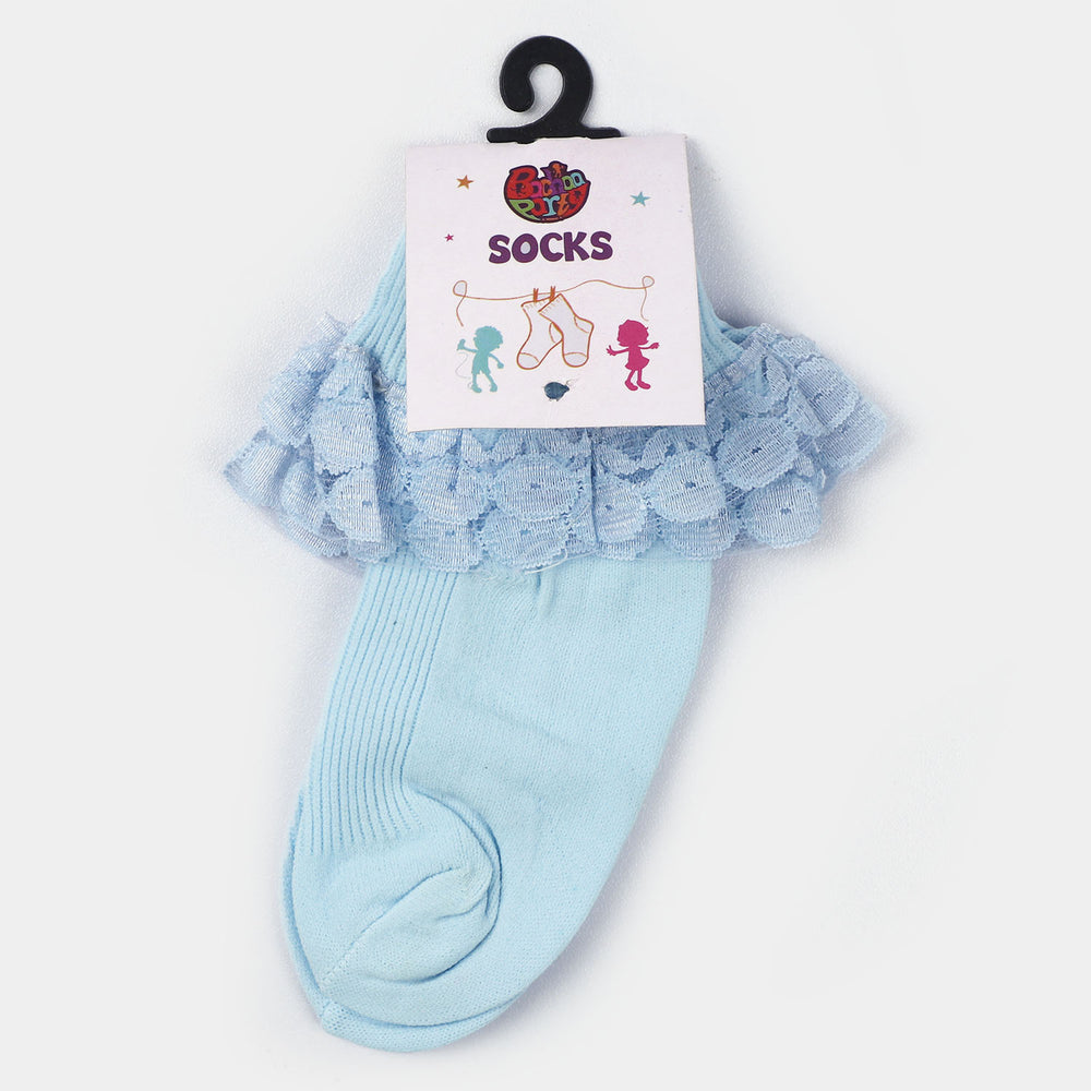 Girls Lace Frill Socks