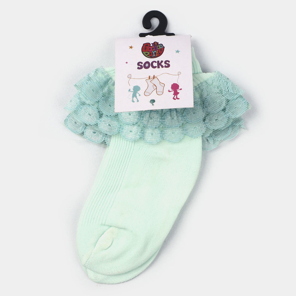 Girls Lace Frill Socks