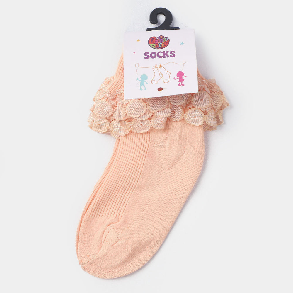 Girls Lace Frill Socks