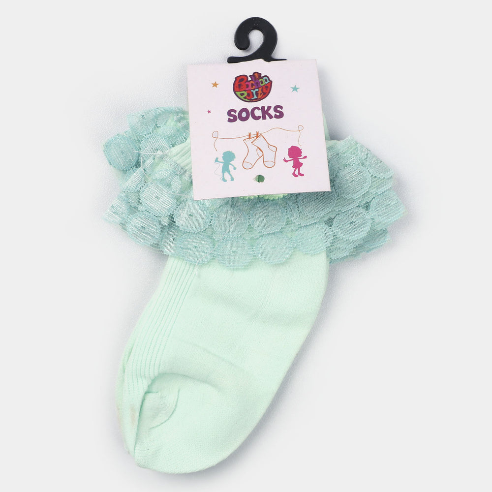 Girls Lace Frill Socks