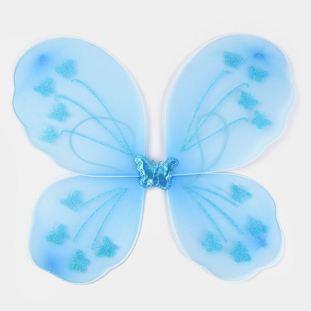 FAIRY BUTTERFLY WINGS WITH MATCHING HAIR BAND AND MAGIC WAND