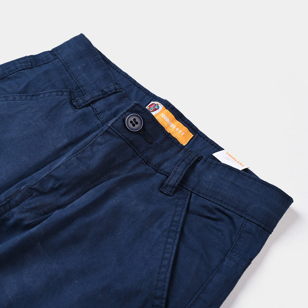 Boys Cotton Twill Pant Keep Going-NAVY