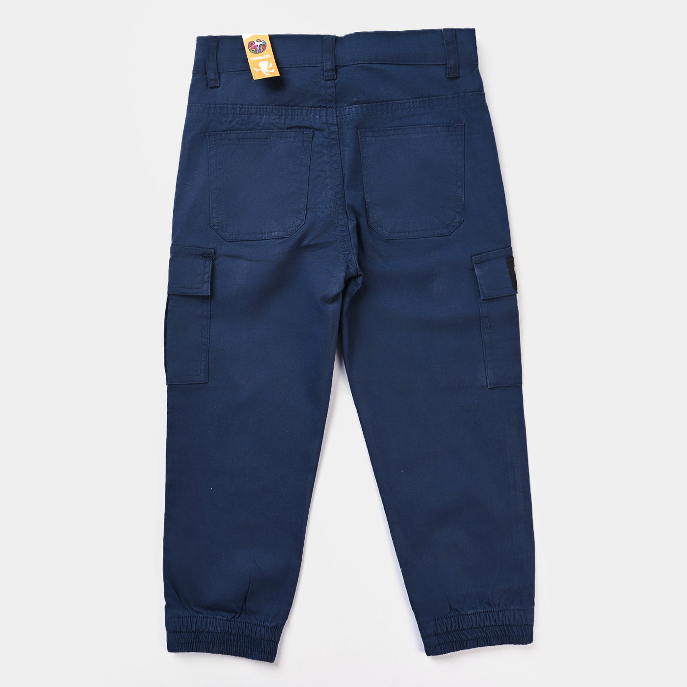 Boys Cotton Twill Pant Keep Going-NAVY