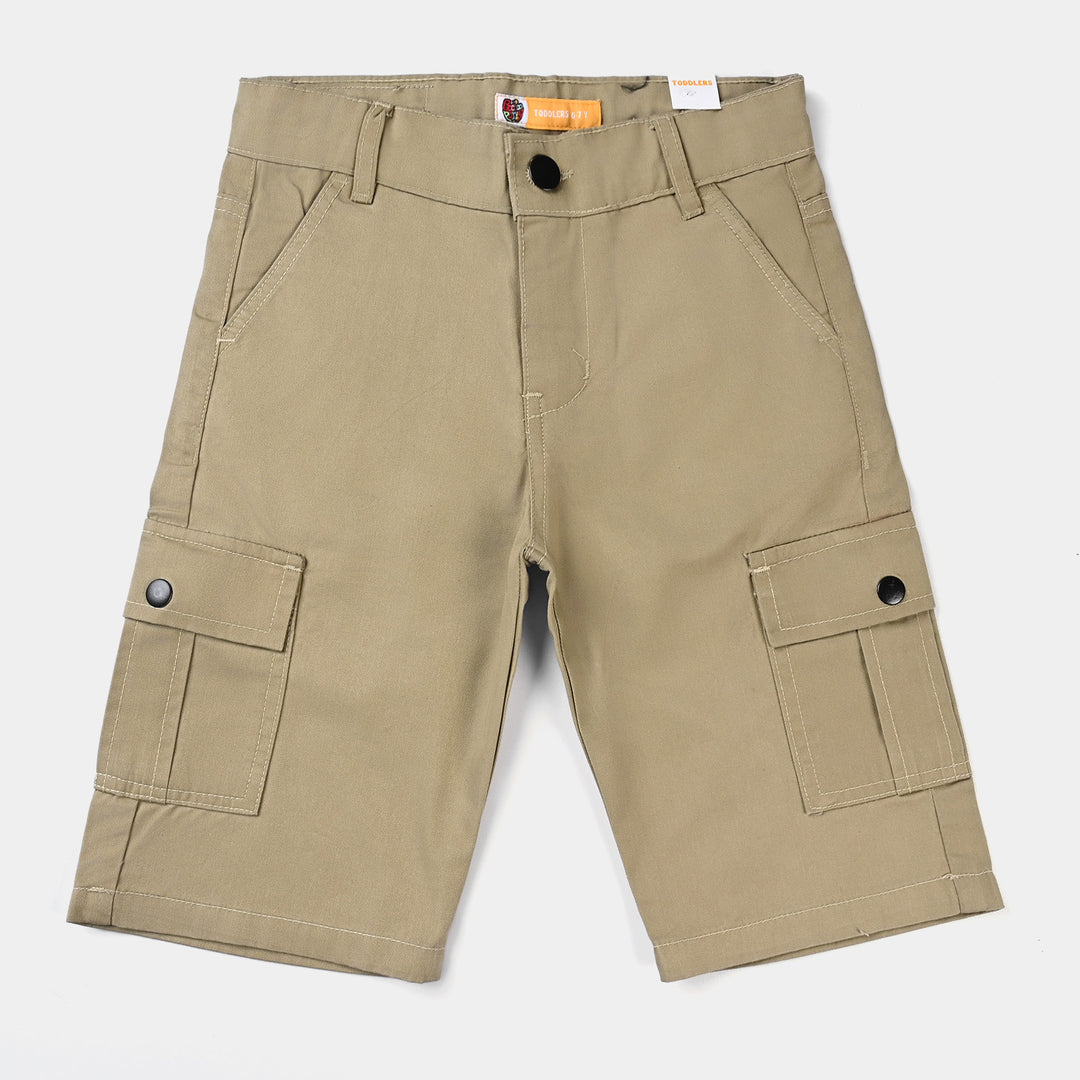 Boys Cotton Twill Short cargo -Sand