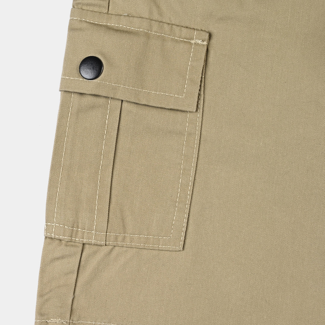 Boys Cotton Twill Short cargo -Sand