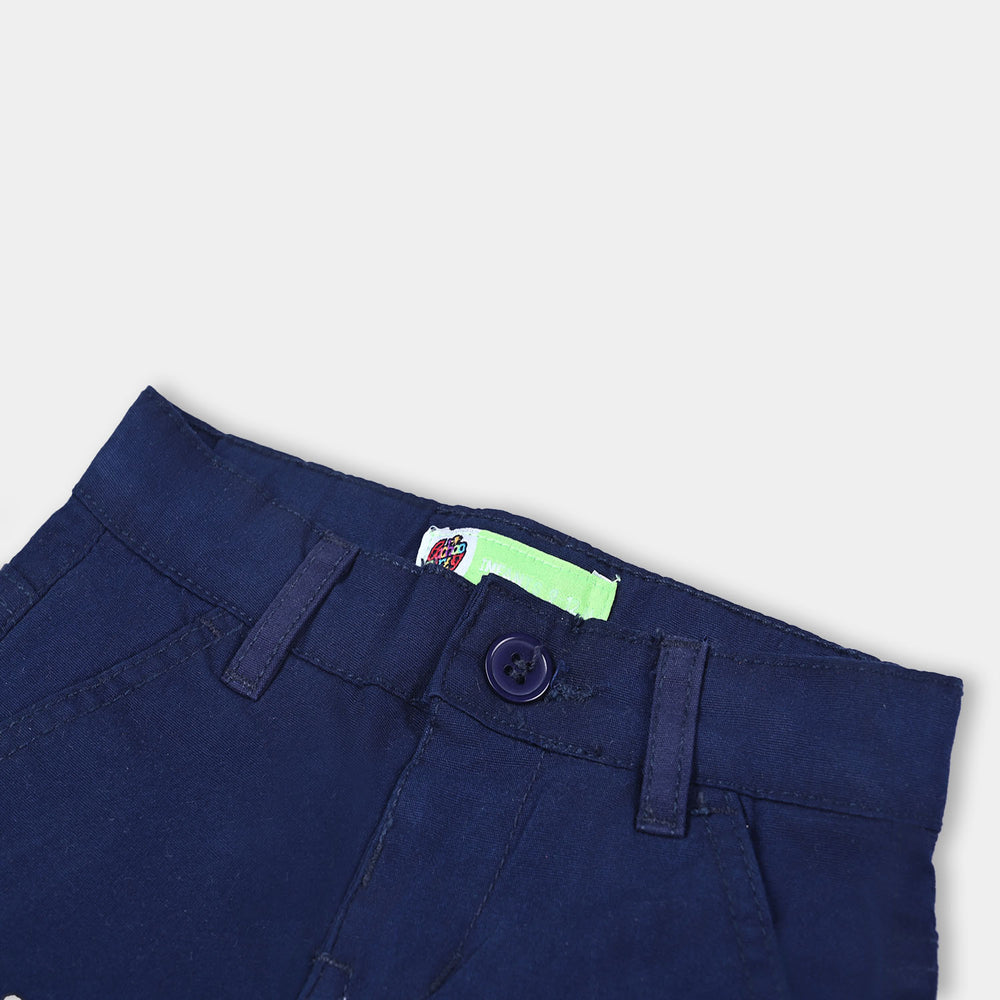 Infant Boys Cotton Short- NAVY