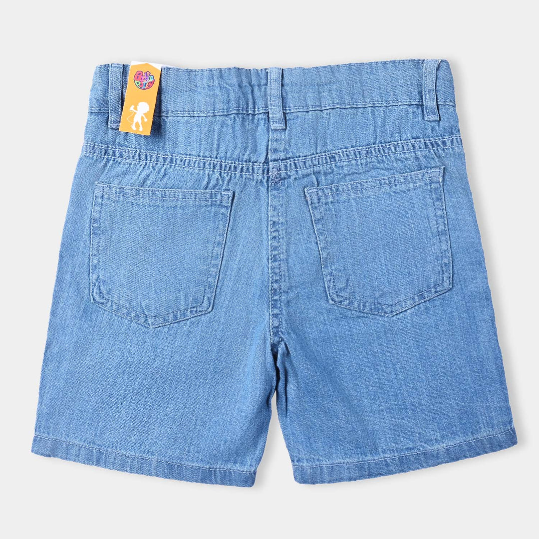 Girls Denim rigid Short Rainbow-Ice Blue