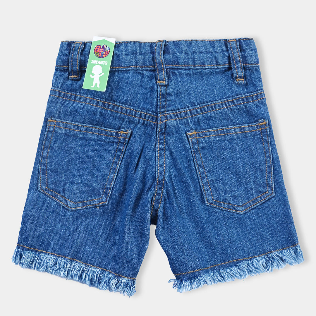 Infant Girls Denim rigid Short Sun  Mid-Blue