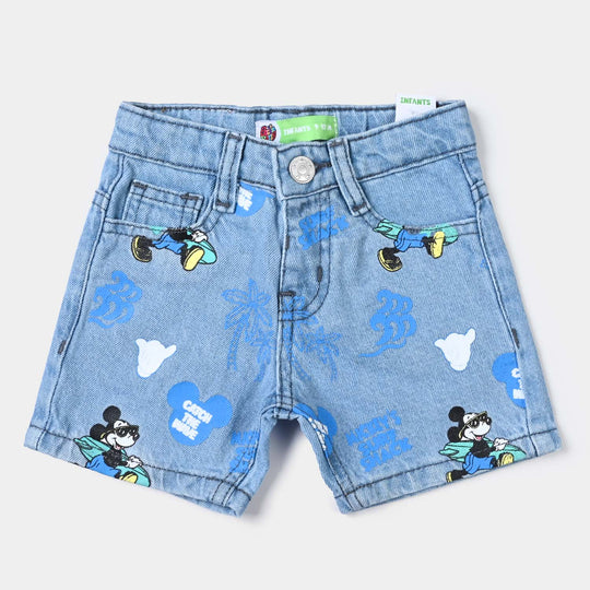 Infant Boys Denim rigid Short-LIGHT BLUE