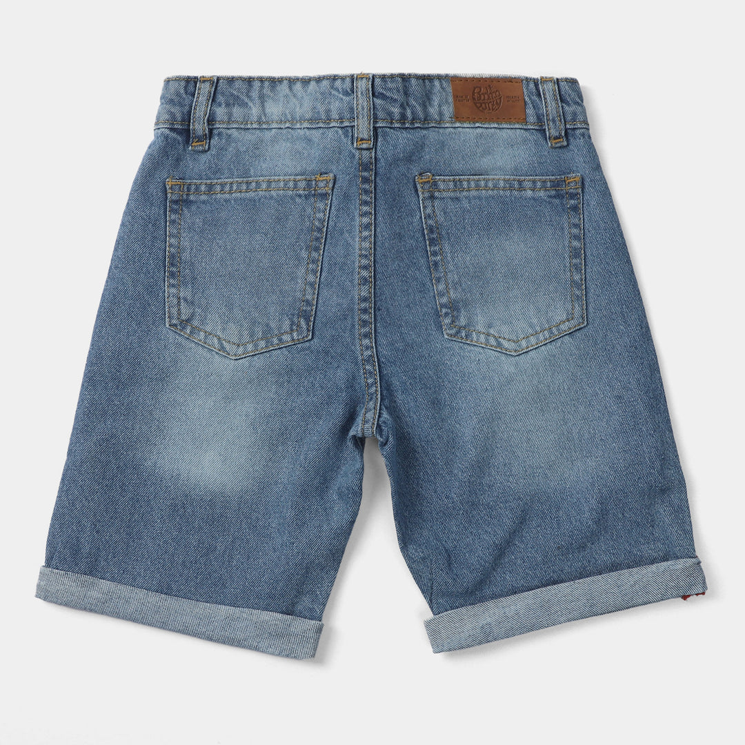 Boys Denim rigid Short Key Chain -LIGHT BLUE