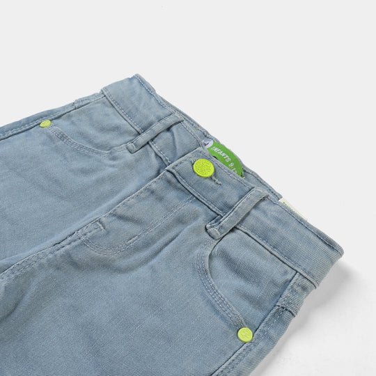 Infant Boys Denim Stretch Short | Ice Blue