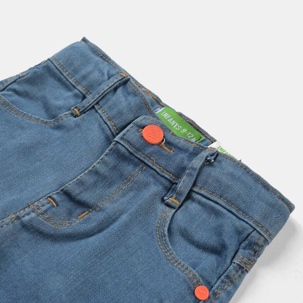 Infant Boys Denim Stretch Short | Light Blue