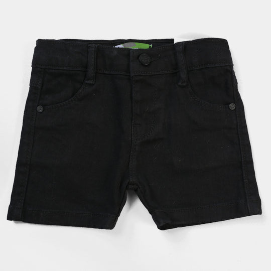 Infant Boys Denim Stretch Short | Black