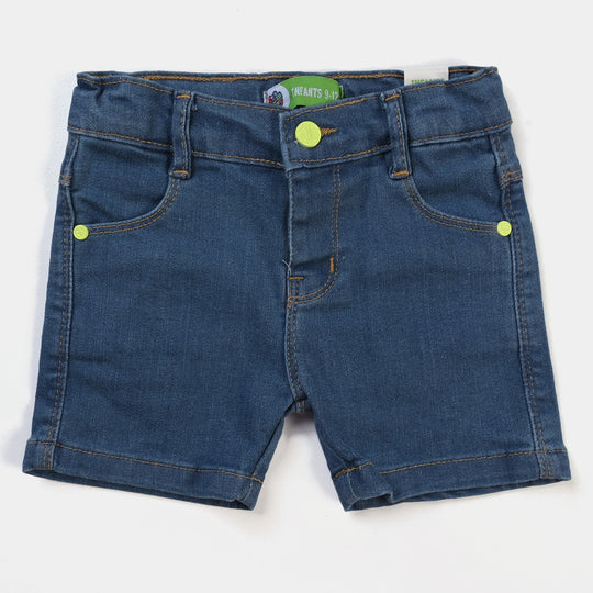 Infant Boys Denim Stretch Short  Mid | Blue