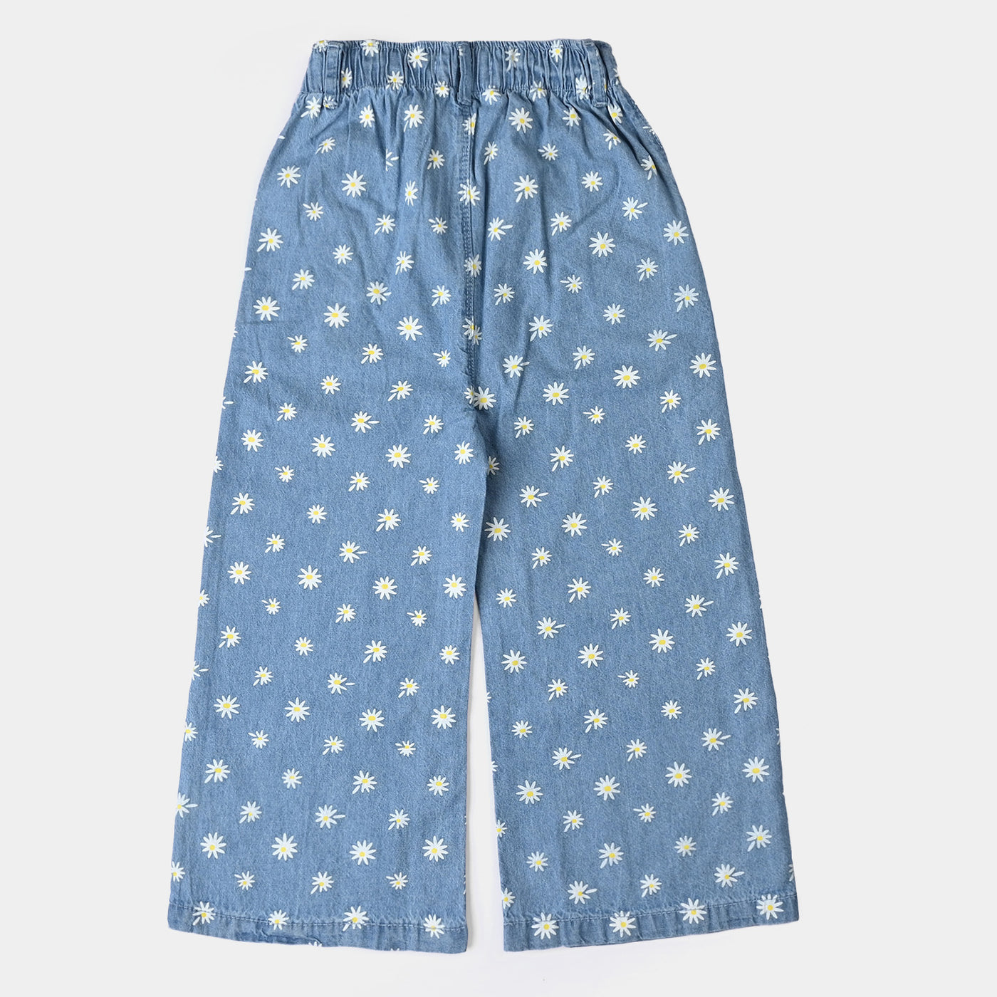 Girls Tensile Denim (Light Denim) Pant-Ice Blue