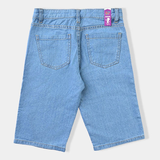 Boys Denim rigid Short Break-Mid Blue