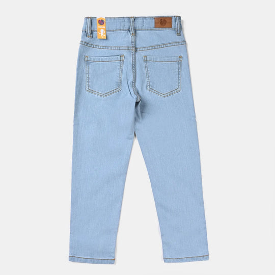 Boys Denim Stretch Pant Basic | Ice Blue