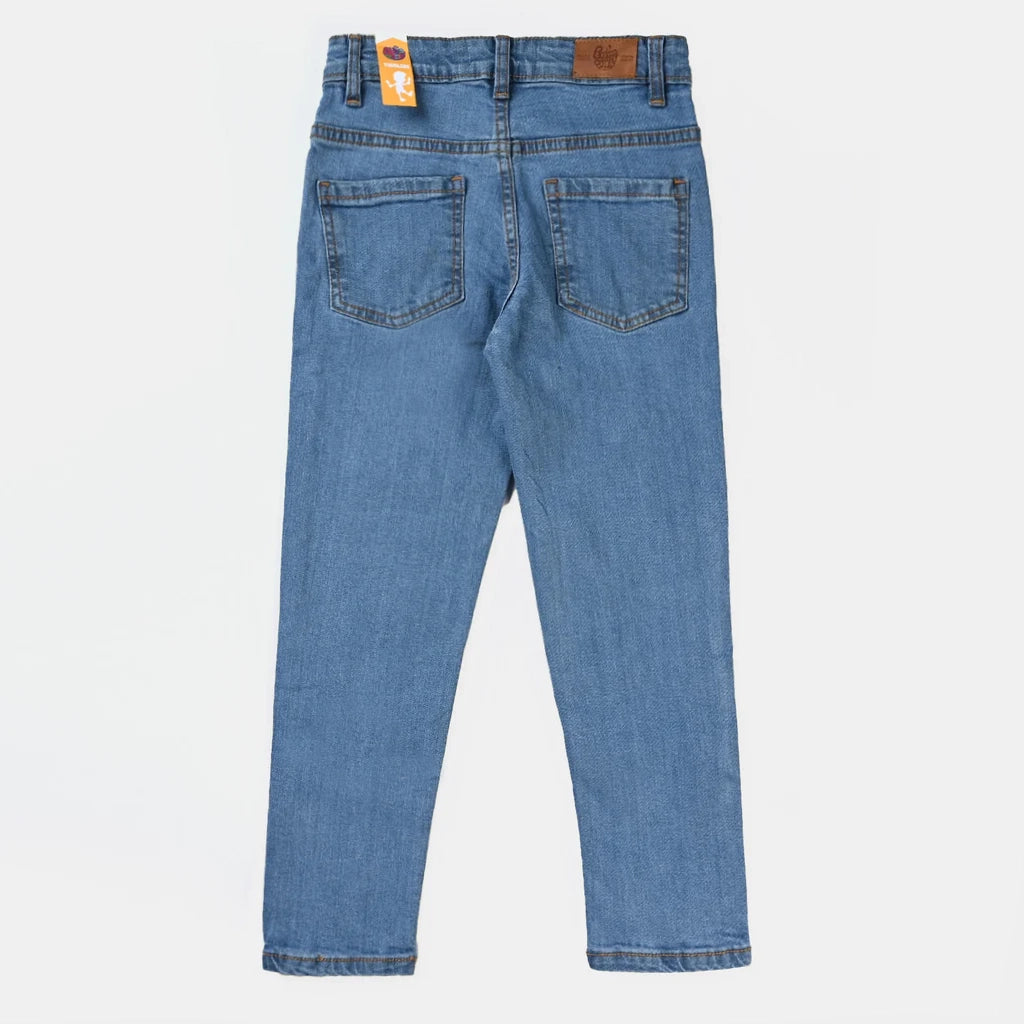 Boys Denim Stretch Pant Basic | Light Blue