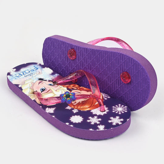 Girls Rubber Slipper AHC-064-Purple