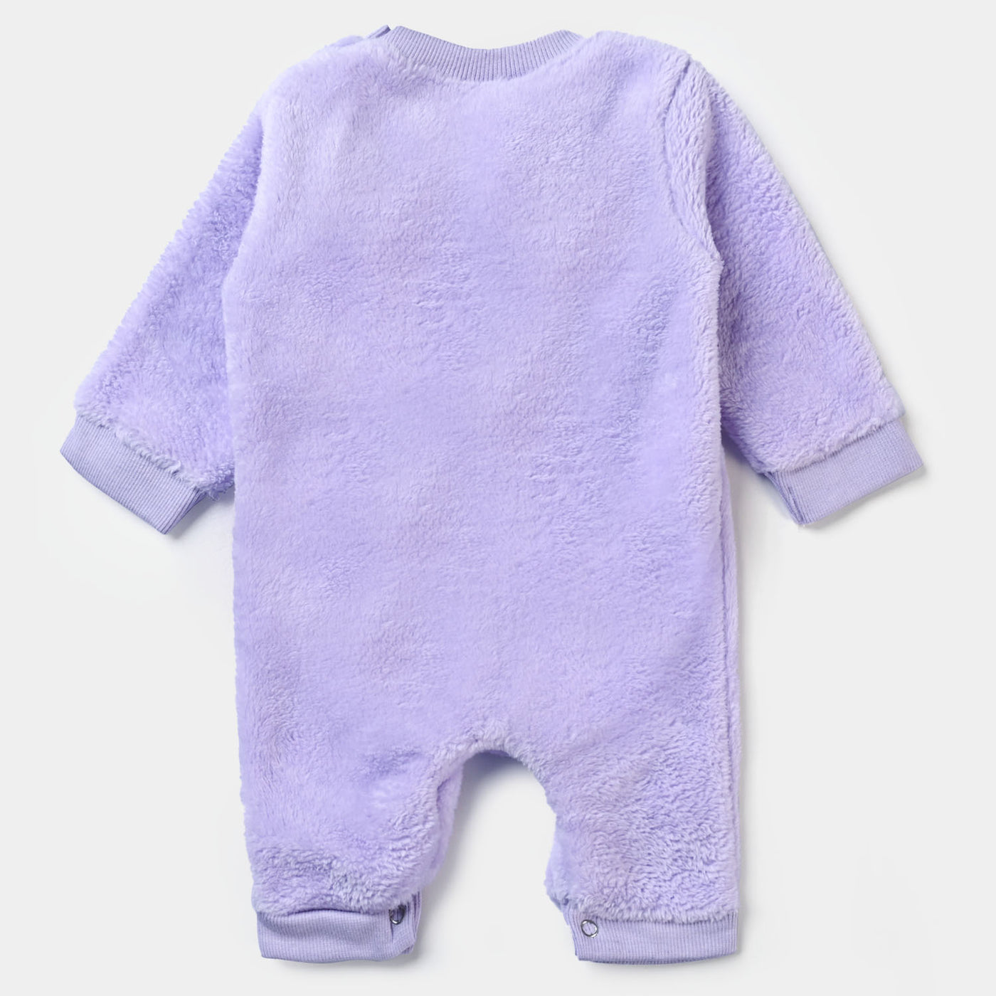 Infant Girls Romper Bear App-Purple