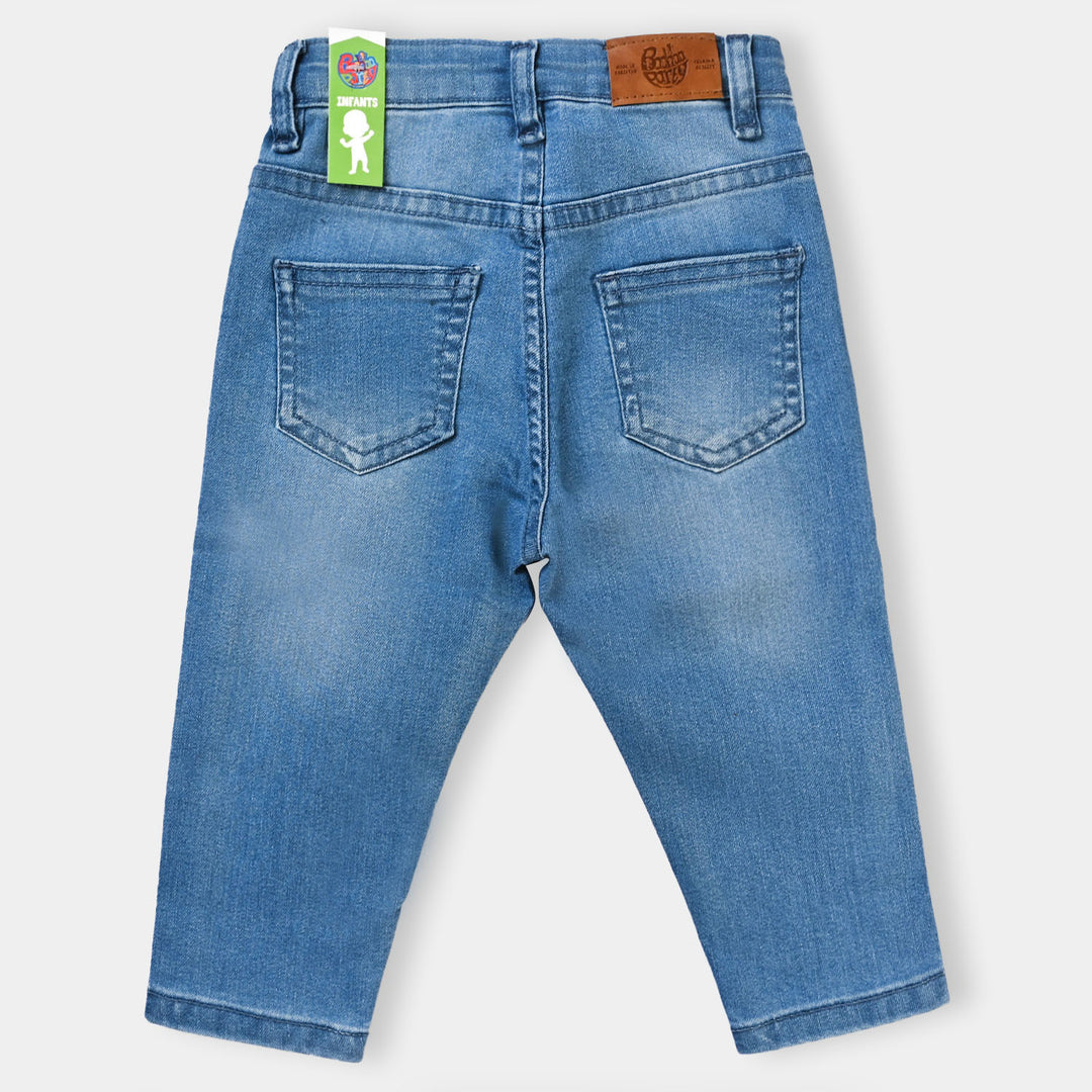 Infant Boys Denim Stretch Pant Basic - Ice Blue