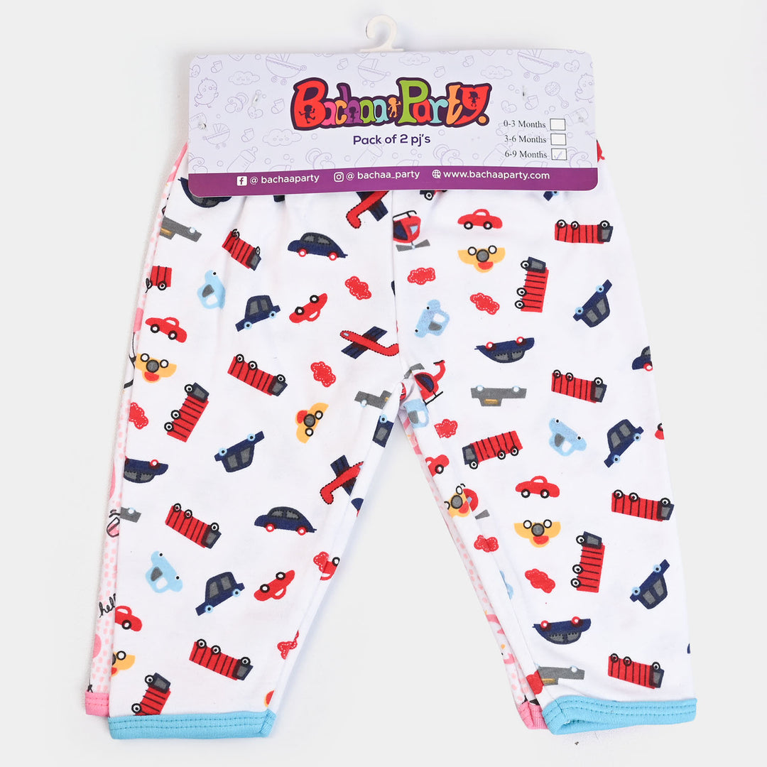 Infant Unisex Cotton Pajama Pack of 2PCs