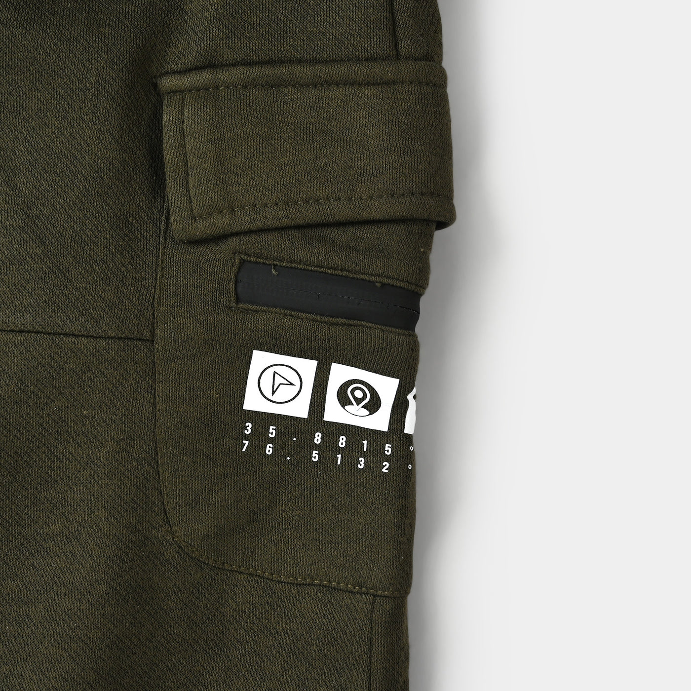 Teens Boys Fleece Color Sets Trouser Military-Olive