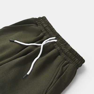 Teens Boys Fleece Color Sets Trouser Military-Olive