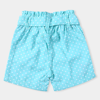 Infant Girls Cotton Viscose Short Sea World-Aqua Green