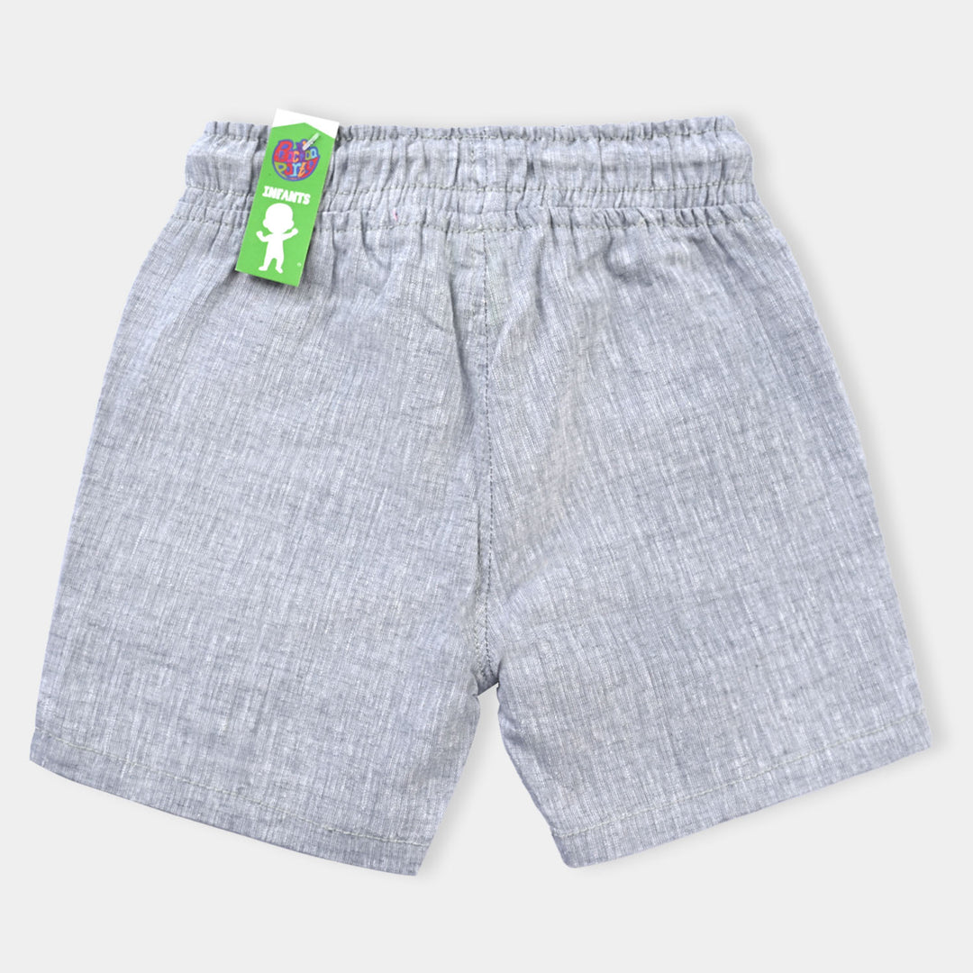 Infant Boys Linen Viscose Short Super Cool-Grey