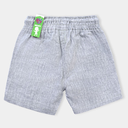 Infant Boys Linen Viscose Short Super Cool-Grey