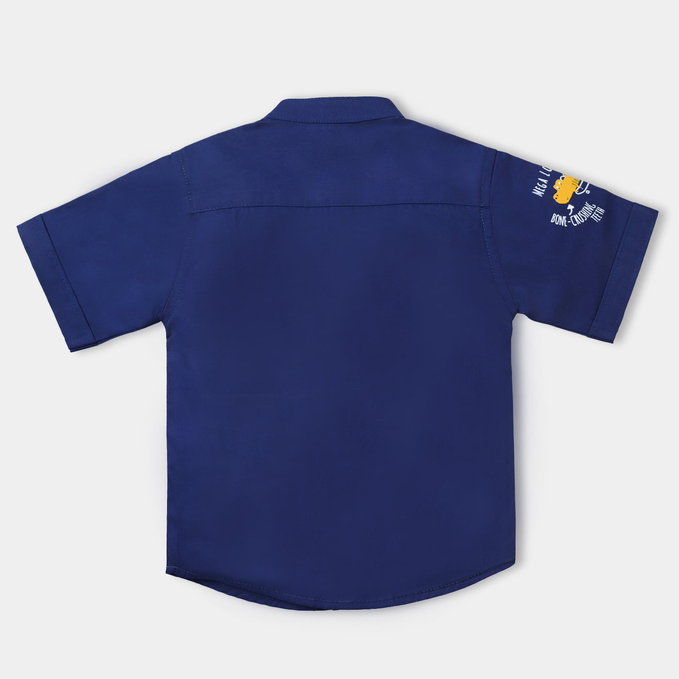 Infant Boys Cotton Poplin Casual Shirt Dino-NAVY